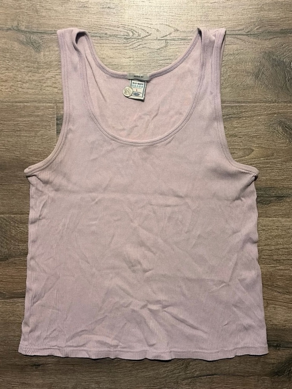 Vintage Old Navy Lavender Ribbed Tank Top Large